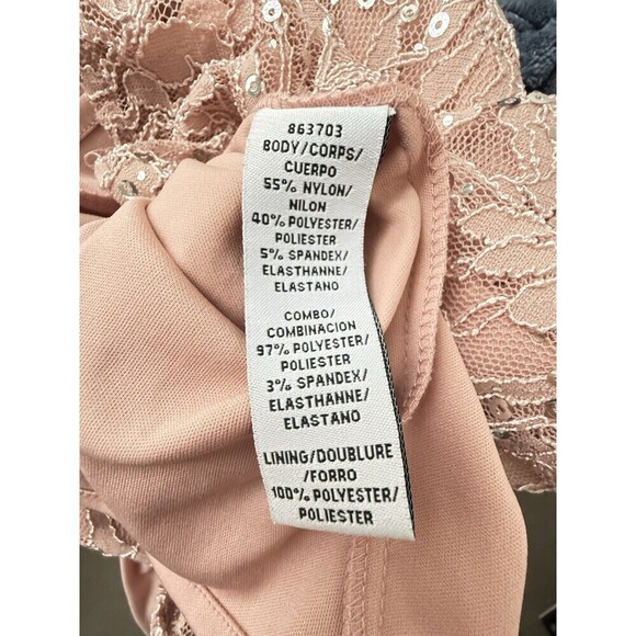 JS Collections Women’s Soutache Mesh Midi Dress sleeveless in blush Pink Size 6 - Picture 9 of 10